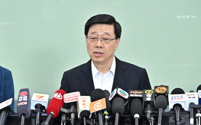特首感謝夏寶龍來港給予指導